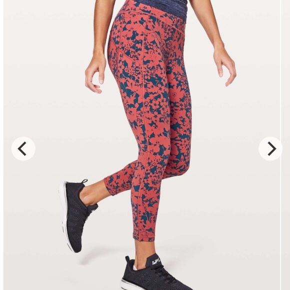 Lululemon Final Lap Crop 23” in Efflorescent Dark Canyon Onyx Blue 10 - Picture 5 of 13